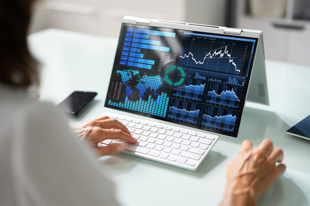 • Agora Data platform interface with portfolio analytics • AI-driven loan pricing and performance prediction tools