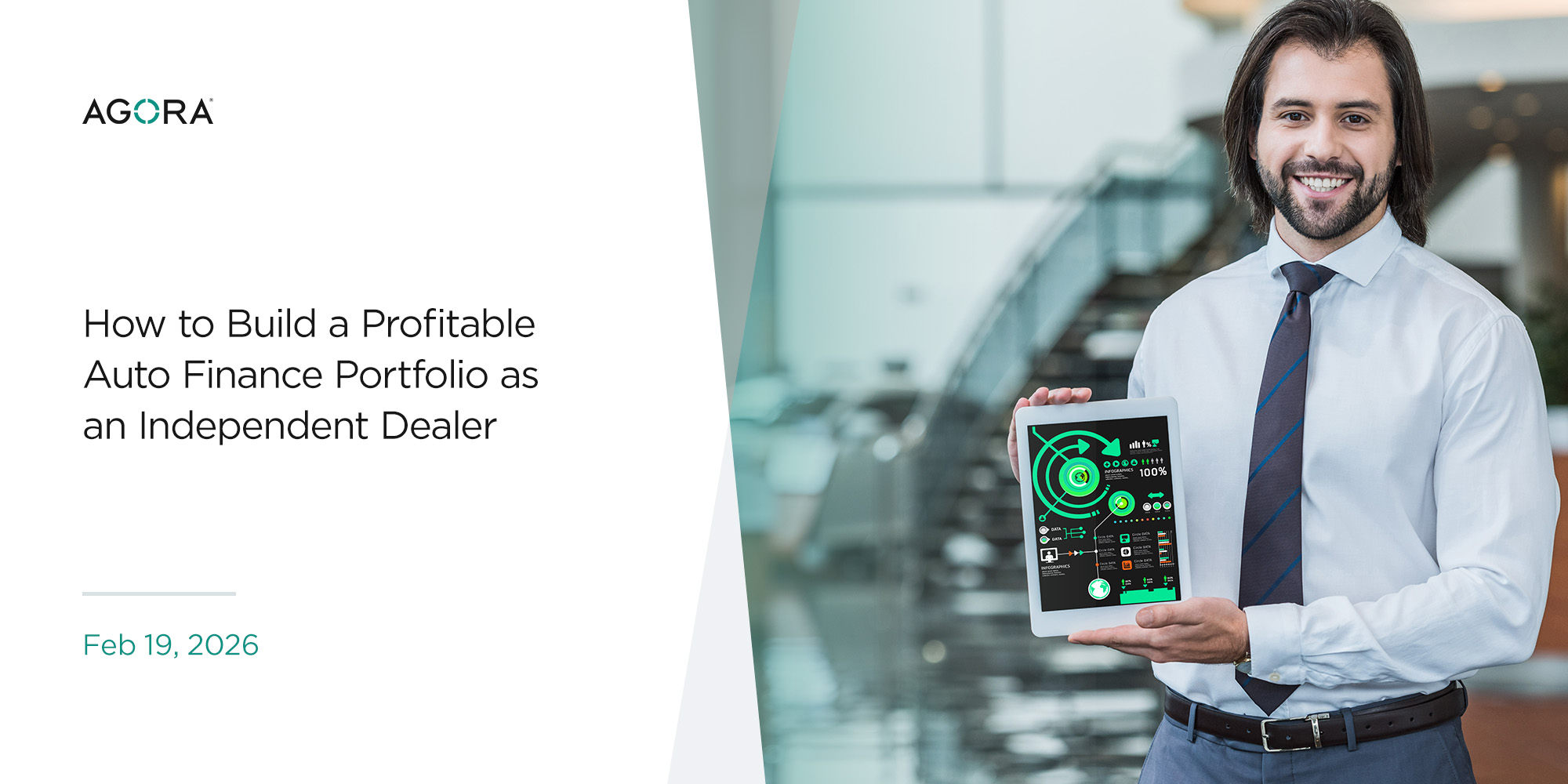 Auto dealer showing portfolio